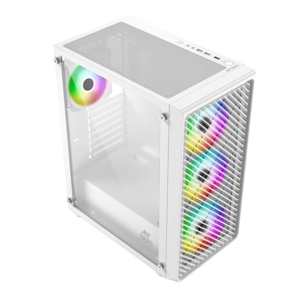 ANT ESPORTS CABINET 211 AIR WHITE - SLEEK AND MODERN GAMING PC CASE
