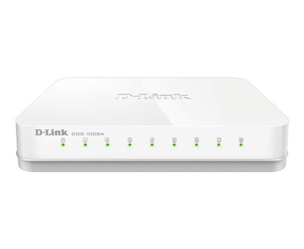 D-LINK 8 PORT DGS-1008A 10/100/1000MBPS EASY DESKTOP SWITCH