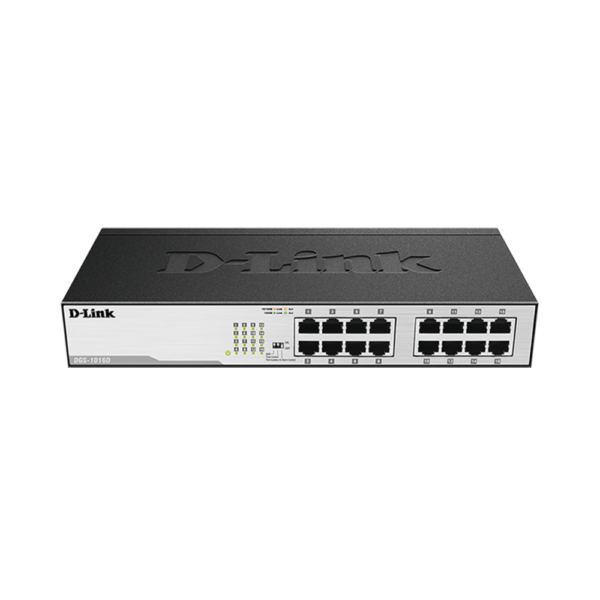 D-LINK 16 PORT DGS-1016D 10/100/1000MBPS UNMANAGED SWITCH