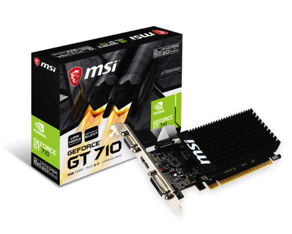 MSI GRAPHICS CARD GT710 2GB DDR3