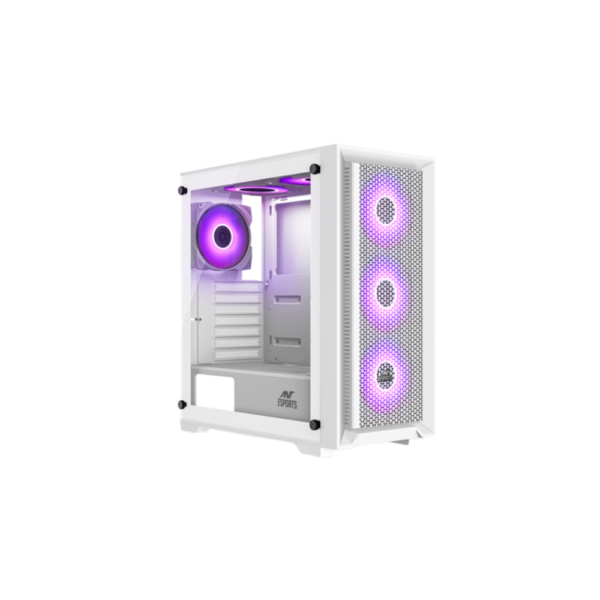 ANT ESPORTS SX7 MID TOWER ARGB GAMING CABINET WHITE